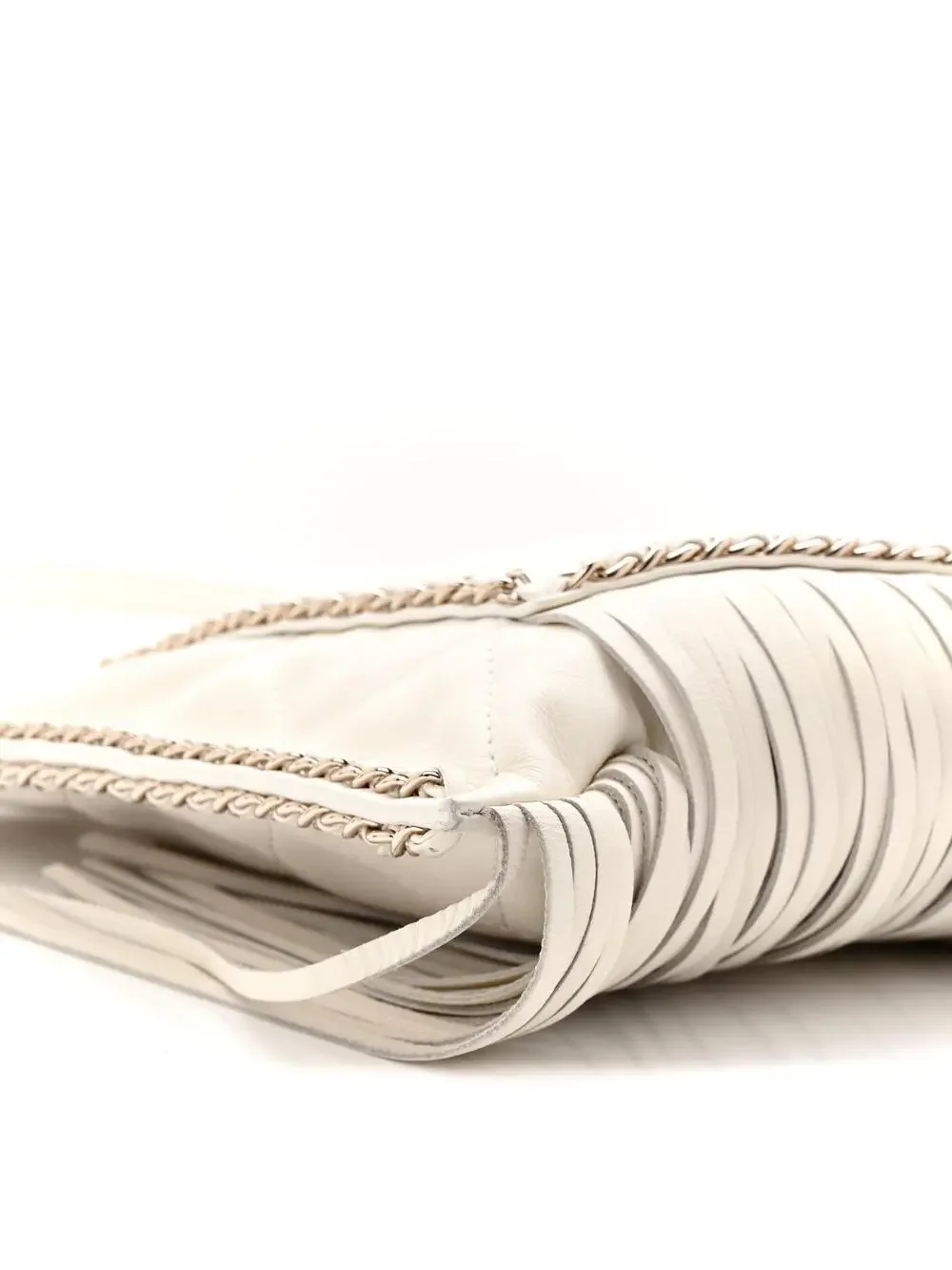 Chanel Calfskin Quilted Fringe Small #295680C39B